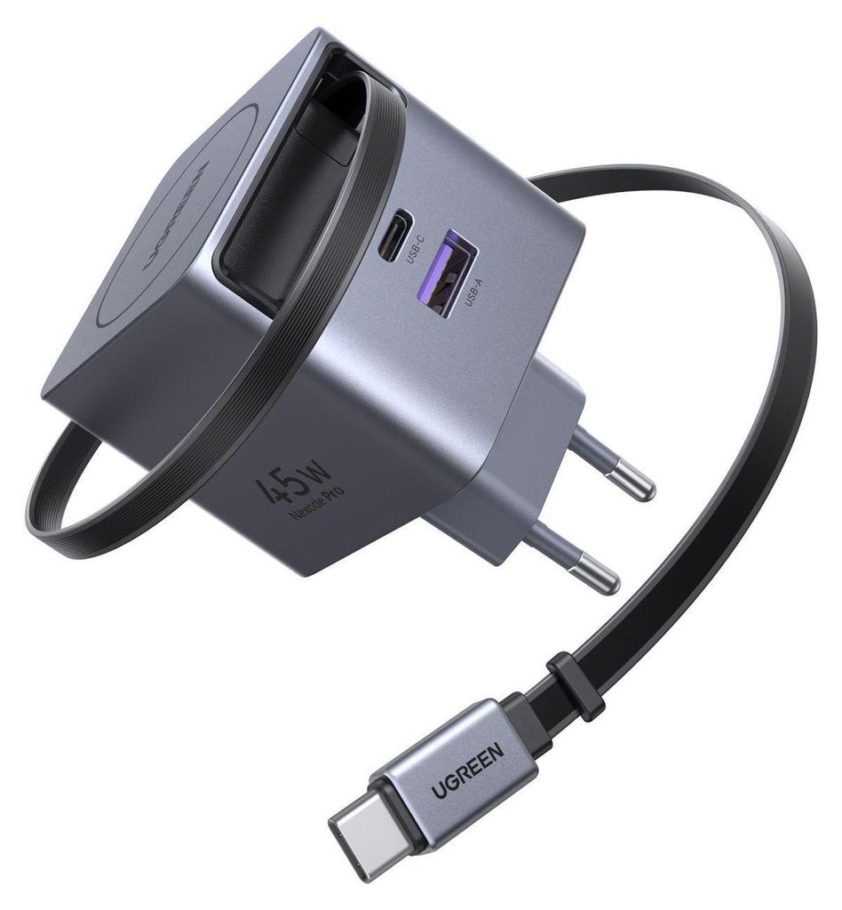Ładowarka Ugreen X614 (65822) GaN 45W 2x USB-C gwiezdna Obrázok produktu 