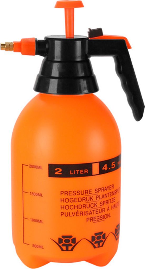 1/2L Sprühflasche Hochdruck hoher Kapazität Umschaltbarer Modus Wasser abschließbarer Handdrucksprühgerät Kessel Gartenzubehör-Größen:2L
