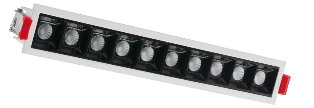 Spot LED linéaire encastrable 20W pour un éclairage de bureau moderne