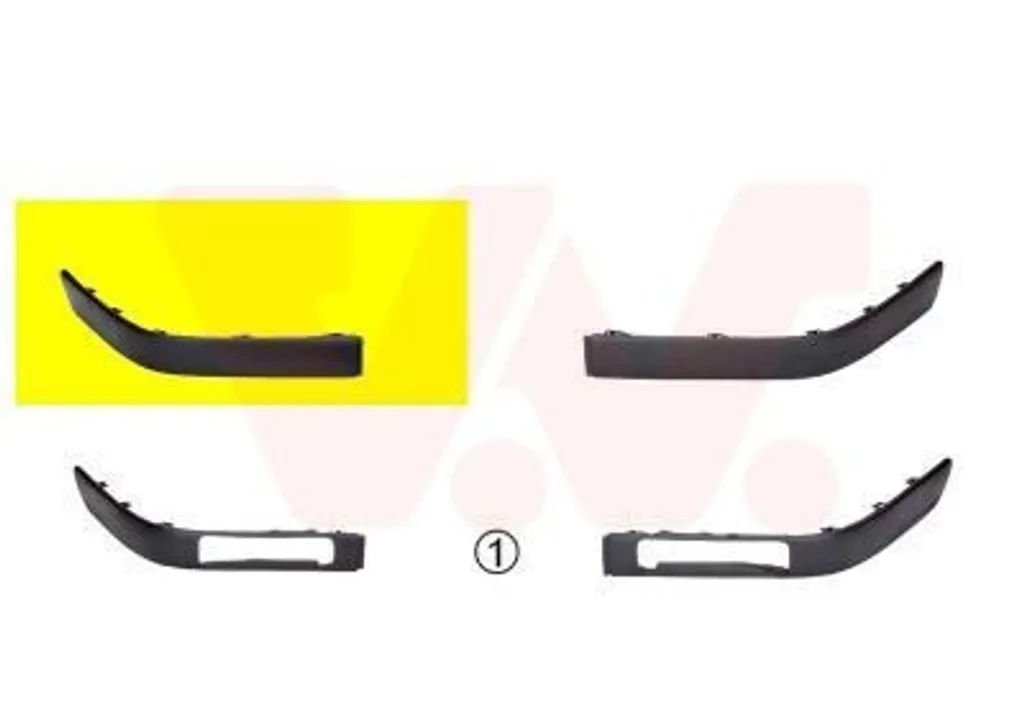Rivestimento Lunetta Paraurti Equipart 0322586 per Audi 80 - Qualità Premium