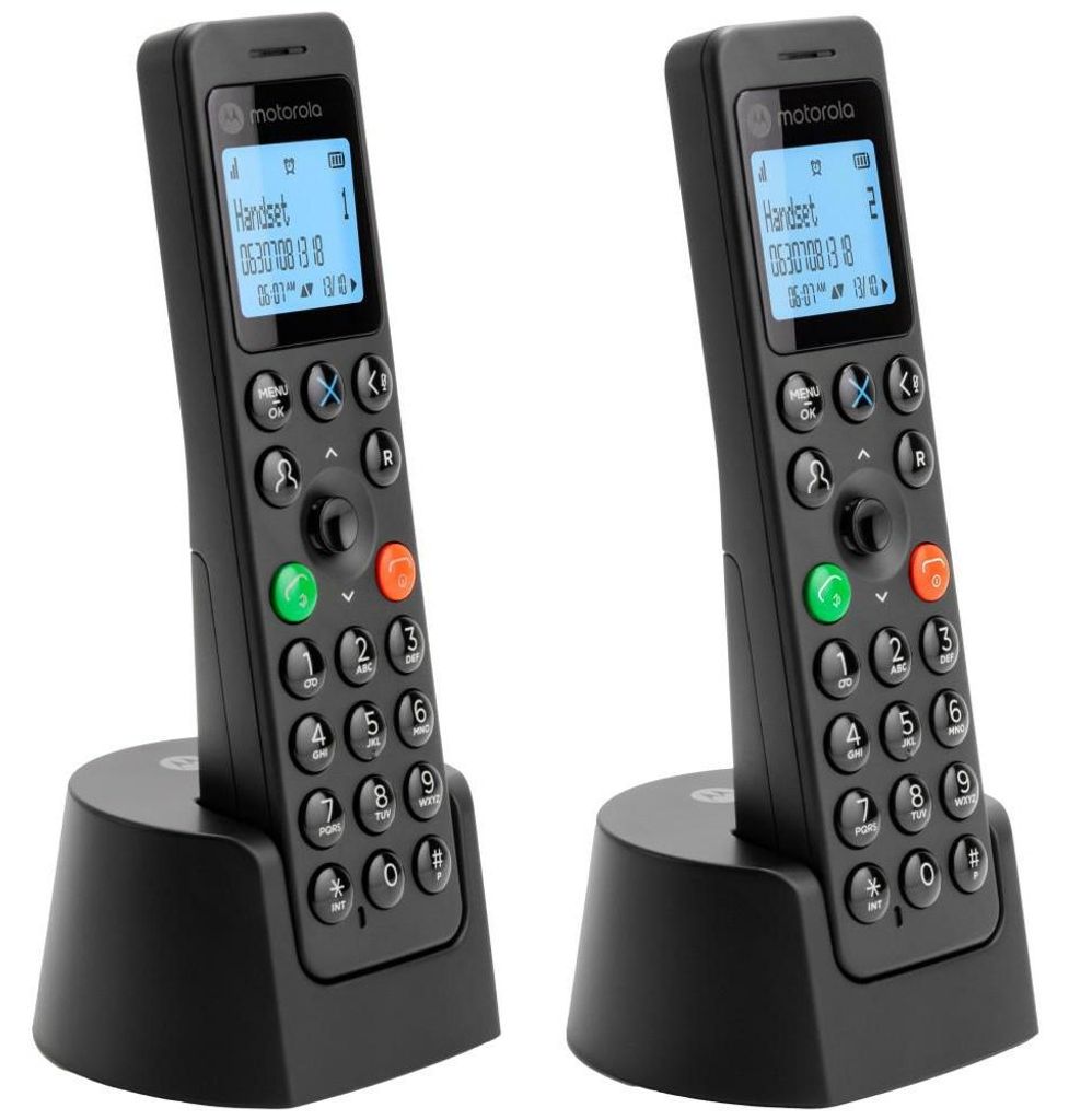 Motorola DOT202 DECT duo, zwart Productafbeelding 