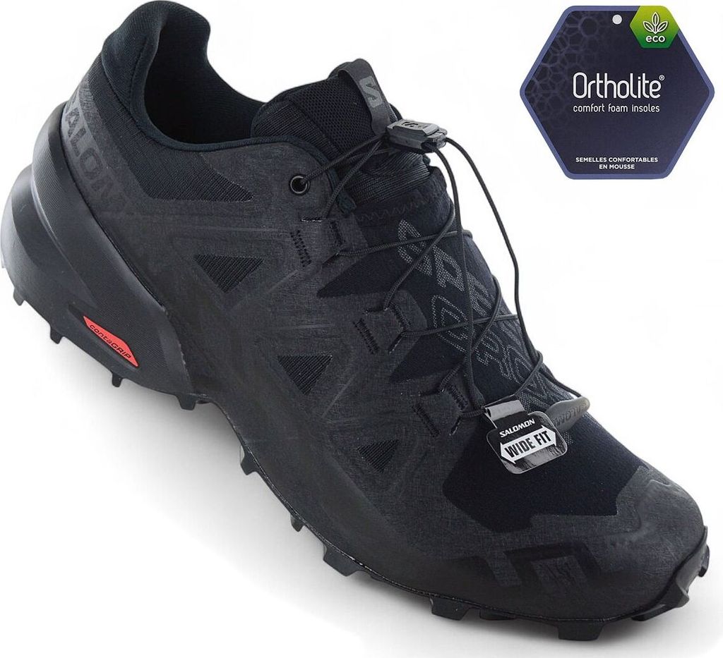 Salomon Speedcross 6 WIDE - Herren Trail-Running Schuhe Laufschuhe Schwarz 417440 , EU 44 UK 9.5