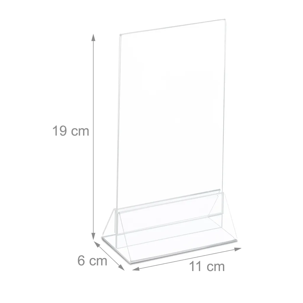 Set 6 Cornici in Acrilico A6 Relaxdays: Portafoto Moderni e Minimal - 5