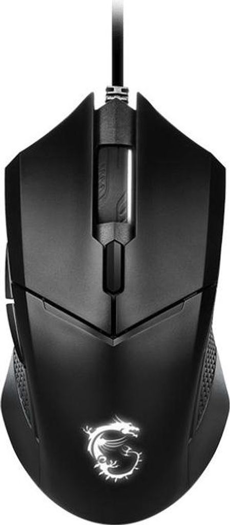 MSI CLUTCH DM07 Gaming-Maus Beidhändig Optisch 4200 DPI USB Schwarz 6 Tasten