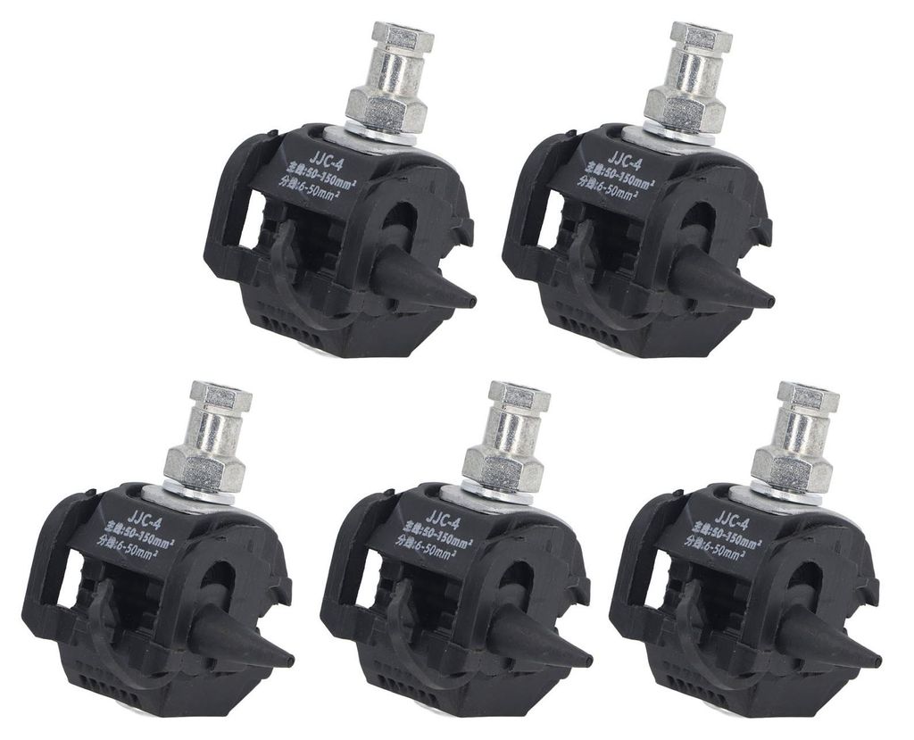 5 Stück Isolations-Piercing-Stecker, 1 kV, kein Abblättern, Klemme, Hoch-Niederspannungs-Kabelverteiler, JJC 4