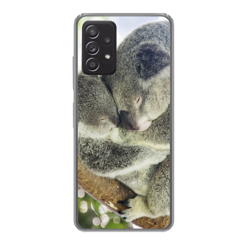 MuchoWow Handyhülle Schutzhülle Hülle für Samsung galaxy a73 Koalas - Plüschtier - Tiere - Kinder - Jungen - Mädchen Silikon Softcase Handy...