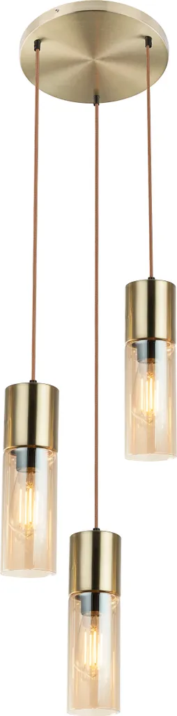 Lampadario Ottone Soggiorno 3 Luci 21000-3HM | Illuminazione Design
