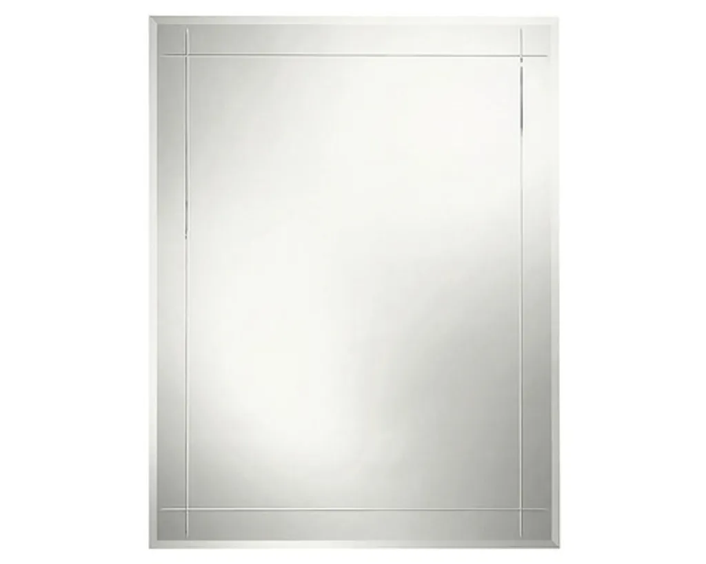 Miroir Linea 90 x 70 cm en verre haute définition et haute résistance