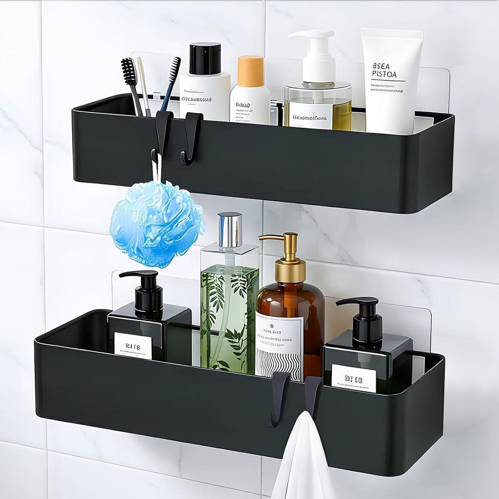 Duschablage, Duschregal, Badregal, ohne Bohren, Edelstahl Produktbild 