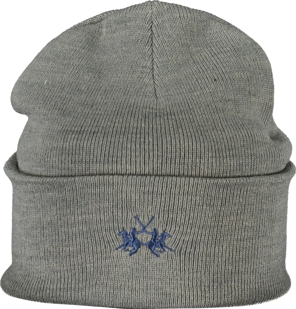 Bonnet en Maille La Martina Homme Gris - Accessoire Mode Hivernal Unique