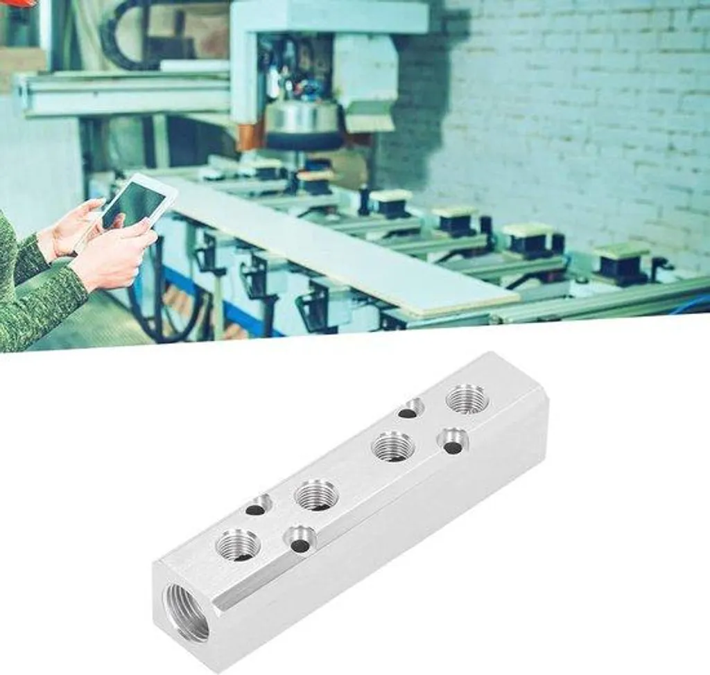 Distributeur pneumatique aluminium G1/2 G1/4 pour stopper les fuites