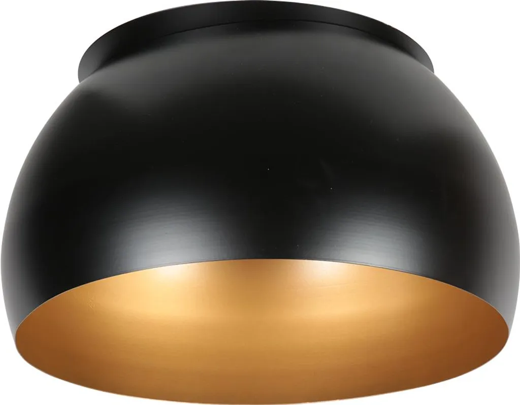 Abat-jour Cuisine et Salon Noir Métal Ø 42cm Anne Lighting E27 K1059SS