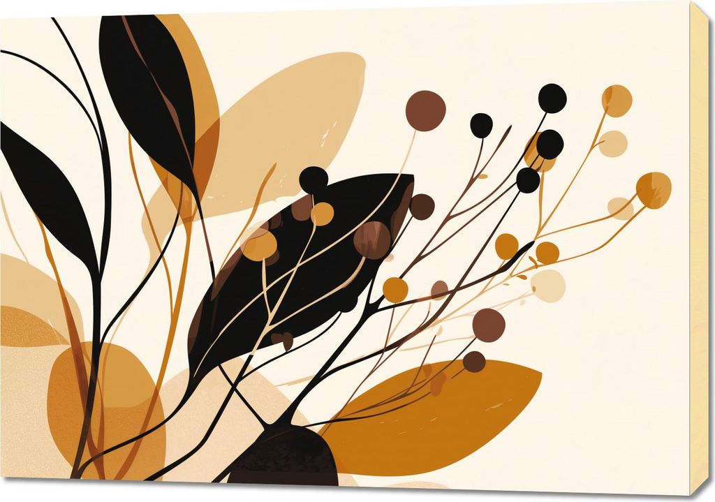 Bild 100x70cm Herbstsilhouetten