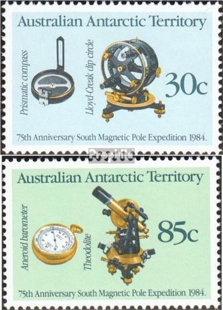 Briefmarken Austral. Gebiete Antarktis 1984 Mi 61-62 (kompl.Ausg.) postfrisch 75. Jahrestag