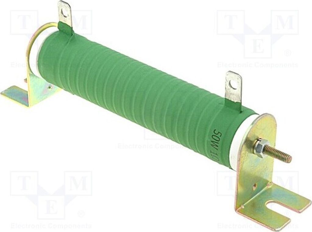 1x Widerstand: Drahtwiderst 47Ω 200ppm/°C R50W-47R Widerstände 50W 50W Ø25x120mm 5%