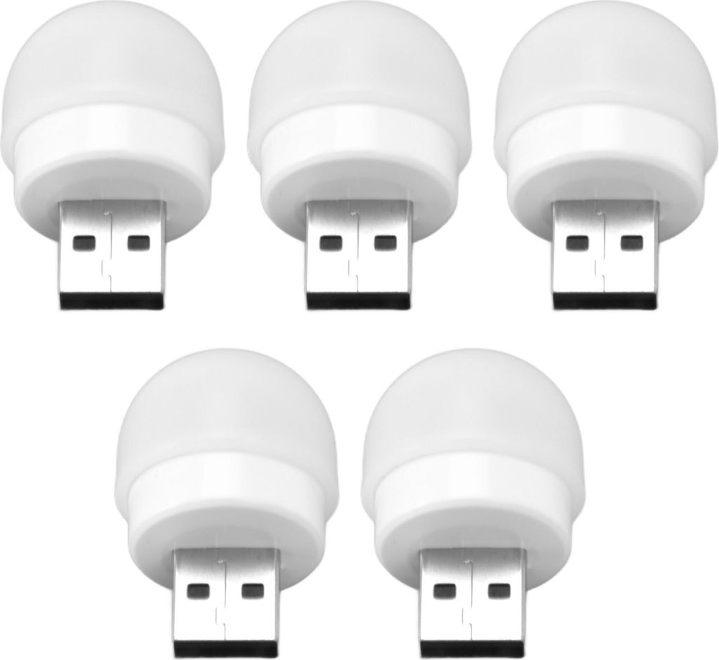 5pcs USB-Nachtlichter Plug In Energieeinsparung Augenschutz Mini-LED-Birne für Schlafzimmer Badezimmer Kinderzimmer Flur weißes Licht 5PCS