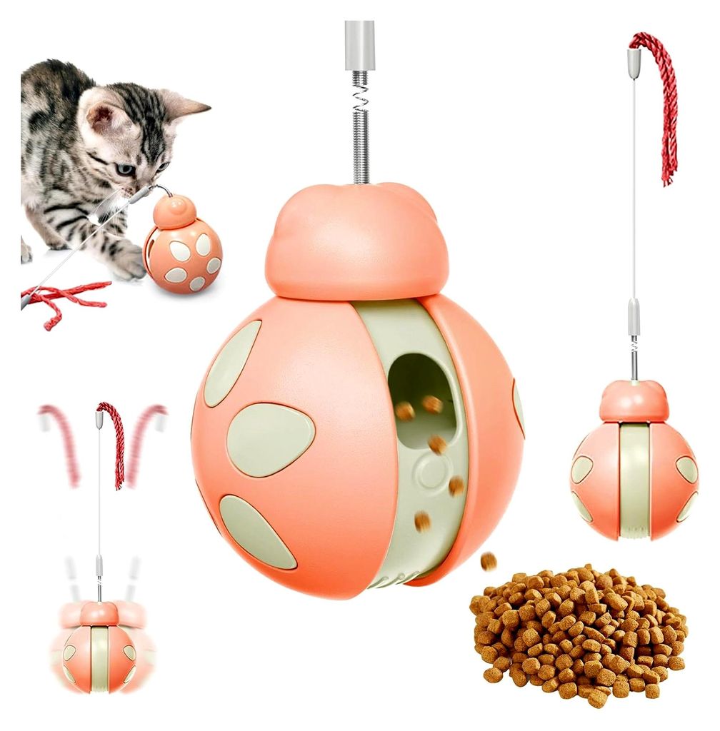 Cats Best Katzenspielzeug Tumbler, Automatischer Futterspender für Katzen, Balancierendes interaktives Spielzeug für Katzen, Katzengeschenk zur B...