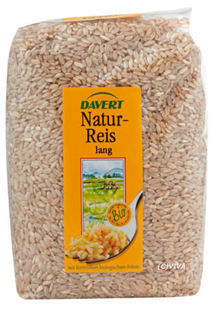 Davert - Langkorn Naturreis, Vollkorn Demeter - 1kg Produktbild 