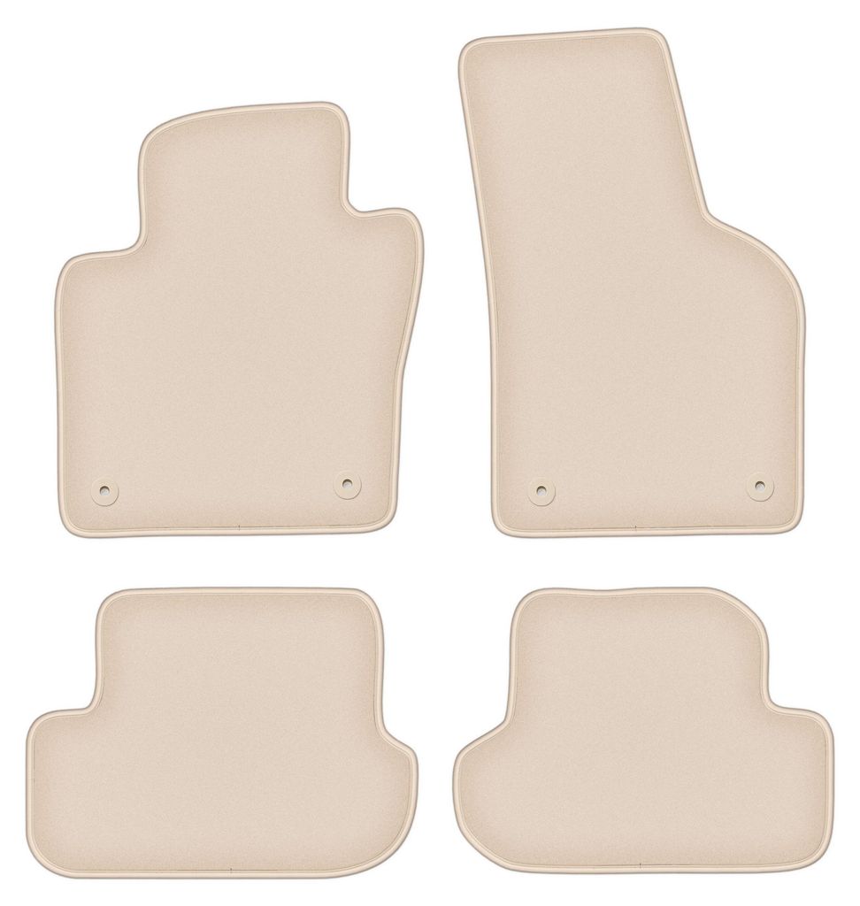 Tappetini in velluto PREMIUM beige compatibili con Immagine del prodotto 