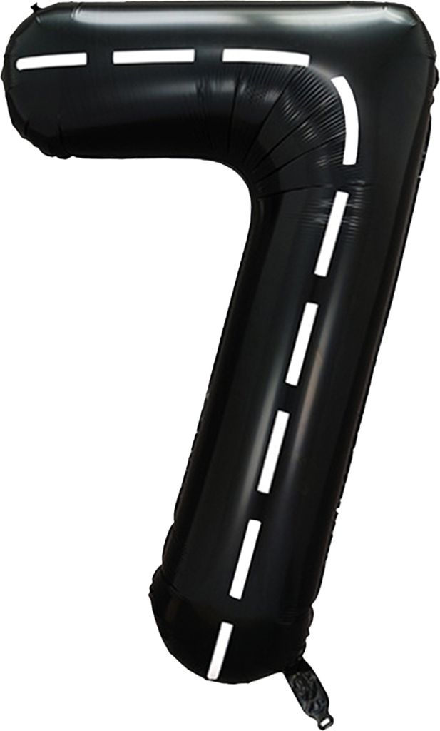 40 Zoll schwarzer weißer Streifen große aufblasbare Stehstypnummer Ballon 0-9 Zahlen Auto Theme Aluminium Folie Ballon Party Lieferungen-7