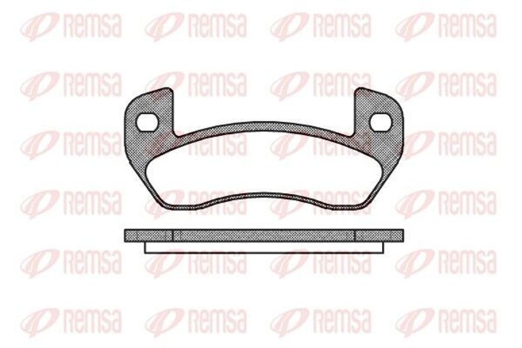 REMSA Bremsbeläge Satz Hinten Bremsklötze für FIAT BRAVO II (198) 1152.00