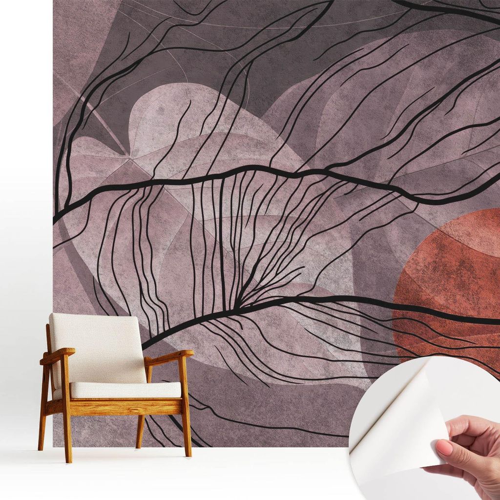 Fototapete selbstklebend - 250x250 cm - Tapete - Wandtapete - Wandbilder - Klebefolie - Dekofolie - Tapete Folie - Wand - Dekoration - Wohnzimmer -...
