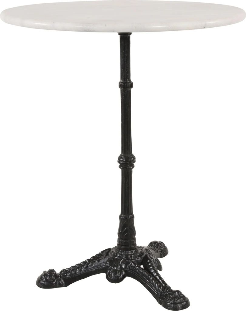 Gartentisch Bistrotisch Marmor Marmortisch Gastrotisch weiß Produktbild 