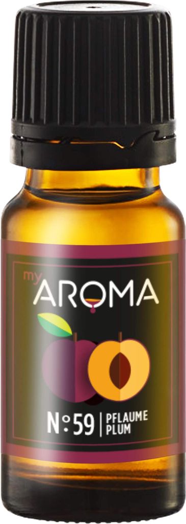 myAROMA Flavour Drops – Pflaume 10ml, Zuckerfrei, Kalorienfrei & Vegan, natürliches Aroma für Backen & Getränke, Nr. 59