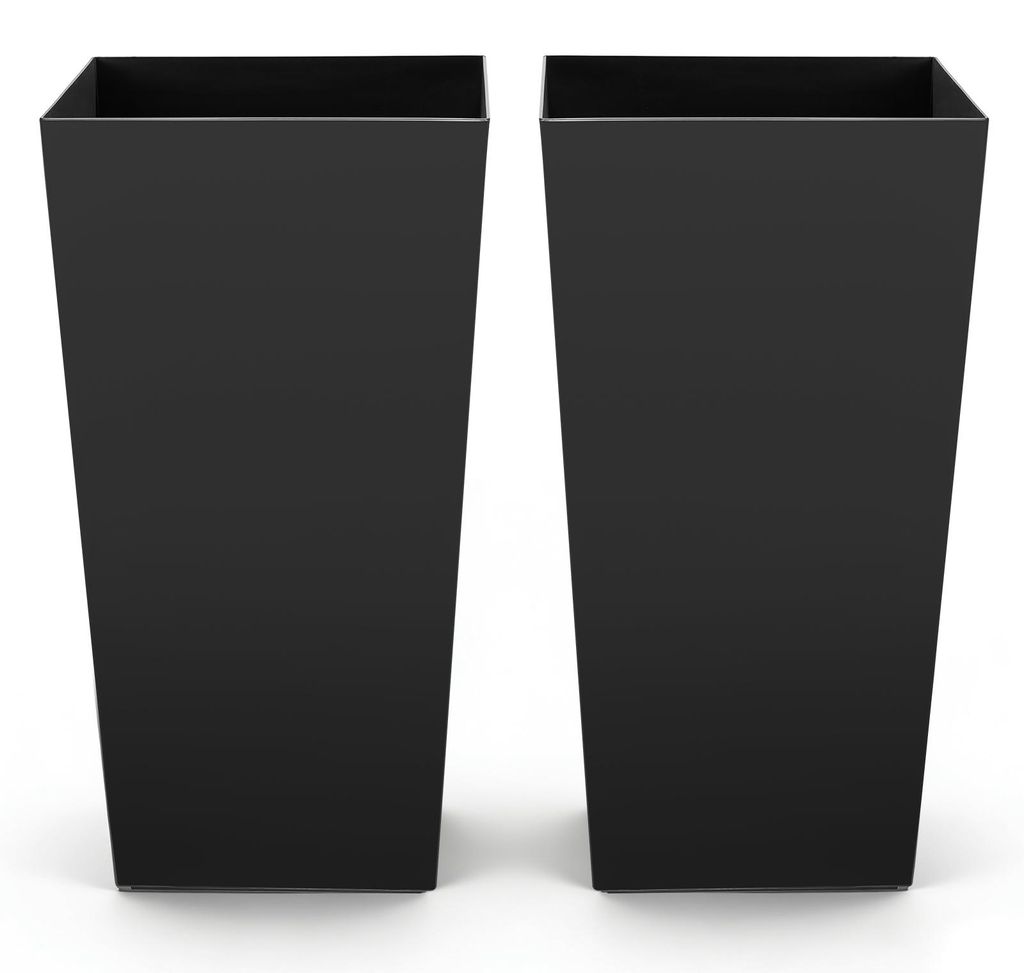 VEVOR Pflanztopf 390x390x750 mm 2er-Set, Blumentopf, Blumenkübel, PP-Pflanzgefäß, Planzkübel, Pflanzkasten mit Innentopf & Abflusslöchern, Gee...