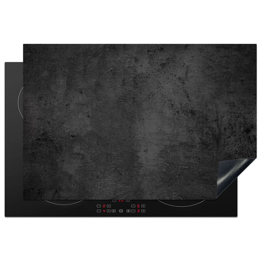 KitchenYeah Herdabdeckplatte Industriell - Induktionsschutz - Zement - Beton - Abdeckplatte , 78x52cm, Küche Deko, Glaskeramikkochfeld Herdabdec...