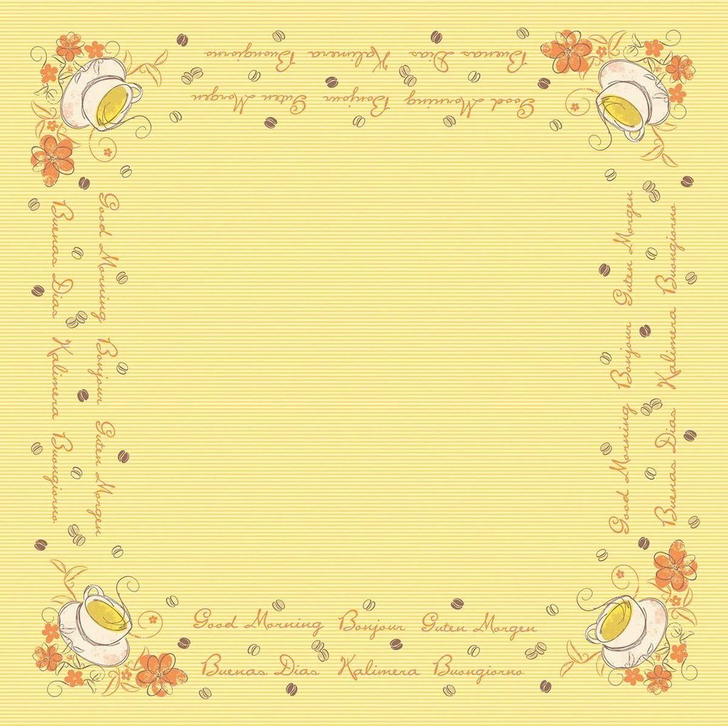 Airlaid Tischdecke Sunny/New Day, 80 x 80 cm, 20 Stück - Mank