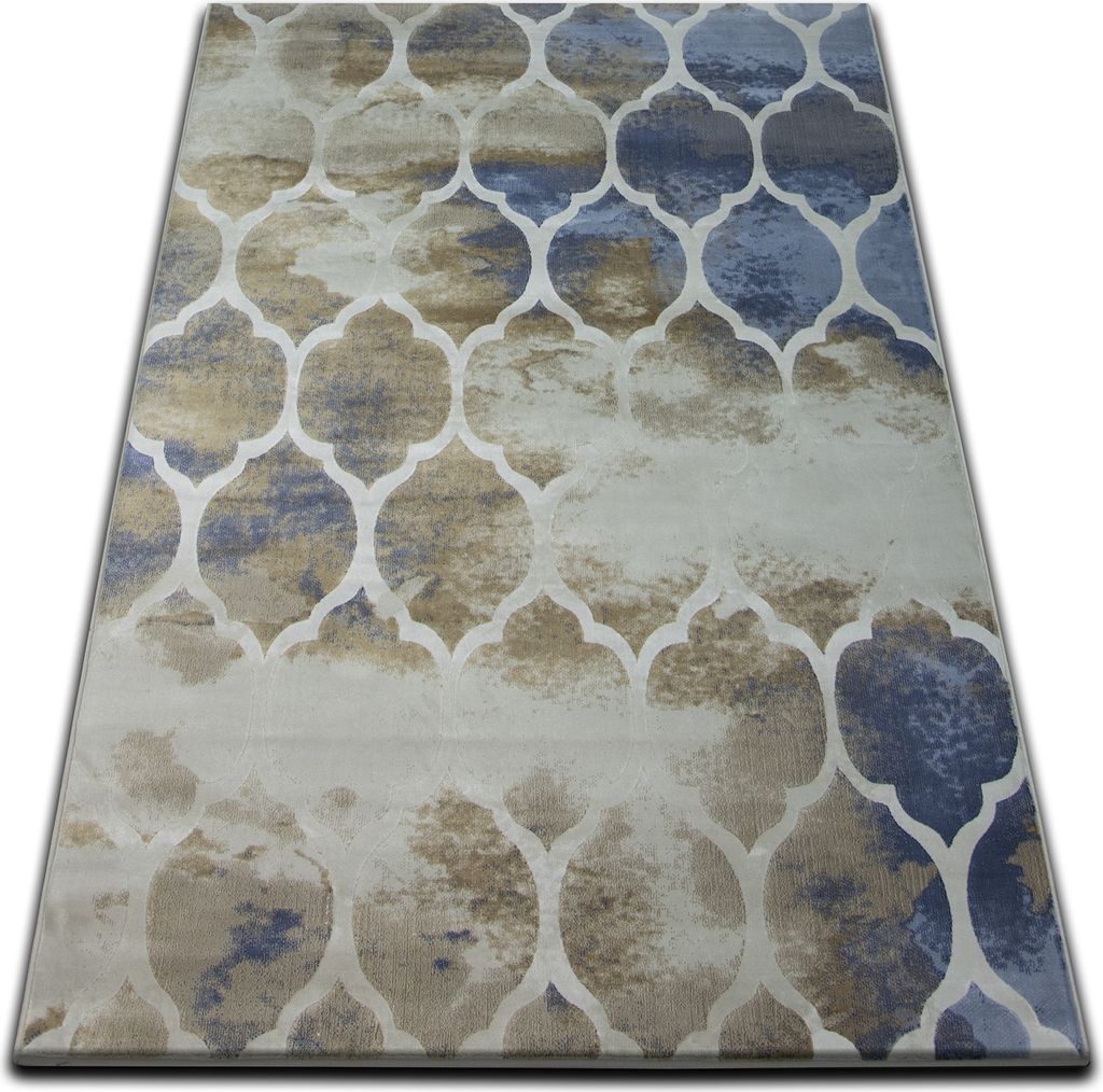 Teppich DROP JASMINE 761 Dunkelbeige/Hell blau beige 133x190 cm