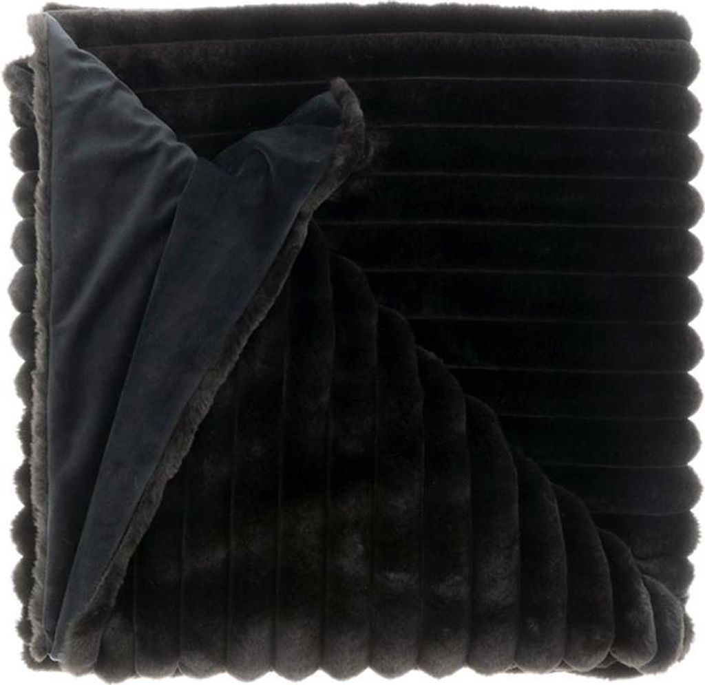 Unique Living | Plaid Peppe 150x200cm schwarz