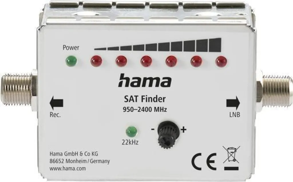 Pointeur satellite LED Hama 00205359 avec indicateur sonore de signal