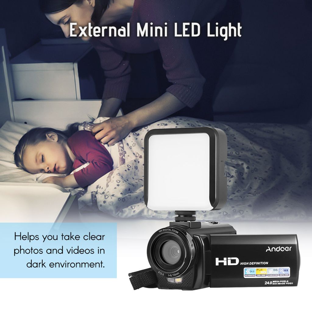Andoer HDV-201LM 1080P FHD digitální videokamera DV Obrázek produktu 5