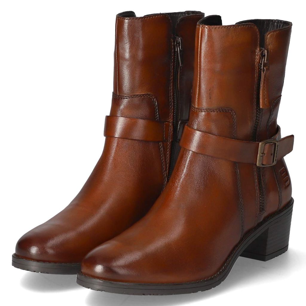 Bagatt Damen Stiefeletten RUBY I Braun Glattleder Größe: 40