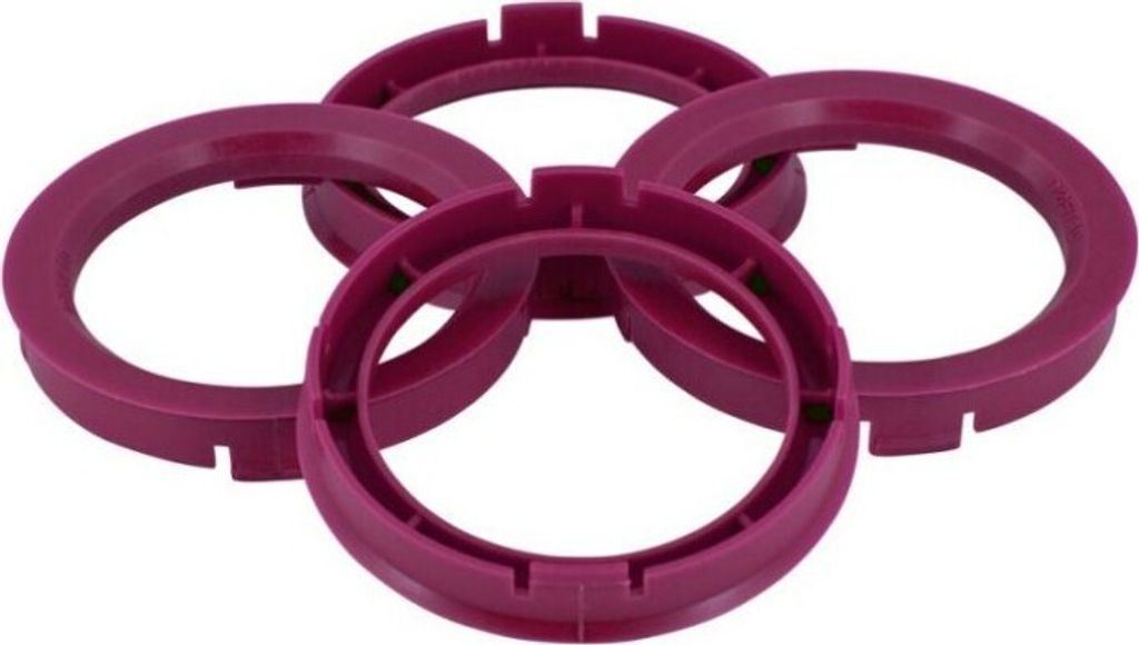 4x TPi Zentrierringe Felgen-Zentrierringe 7016610 ABS (Acrylnitril-Butadien-Styrol-Copolymerisat) Kohlefaser 66.1mm 70.1mm