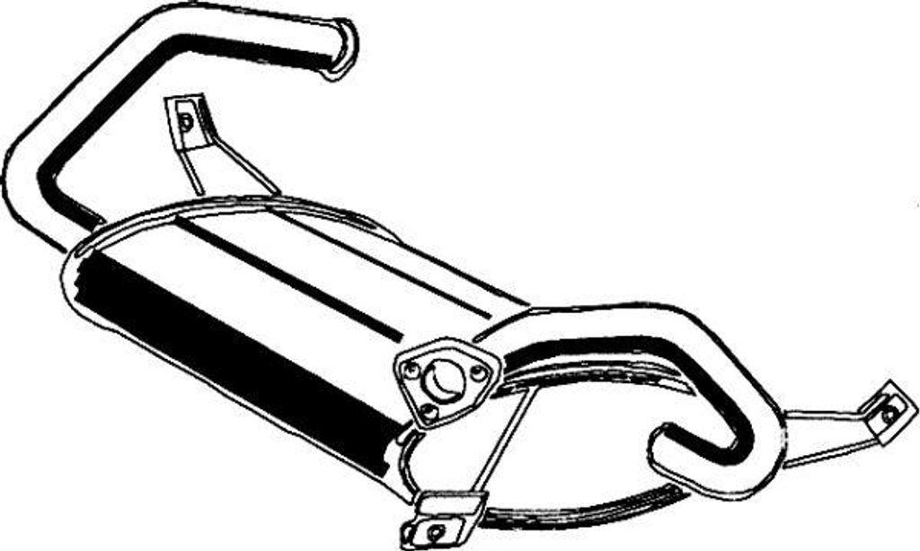 ASMET 26015 Endschalldämpfer OE MB890136 kompatibel mit Colt
