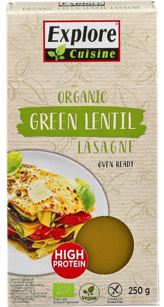 Explore Cuisine Grüne Linsen Lasagne  250g Produktbild 