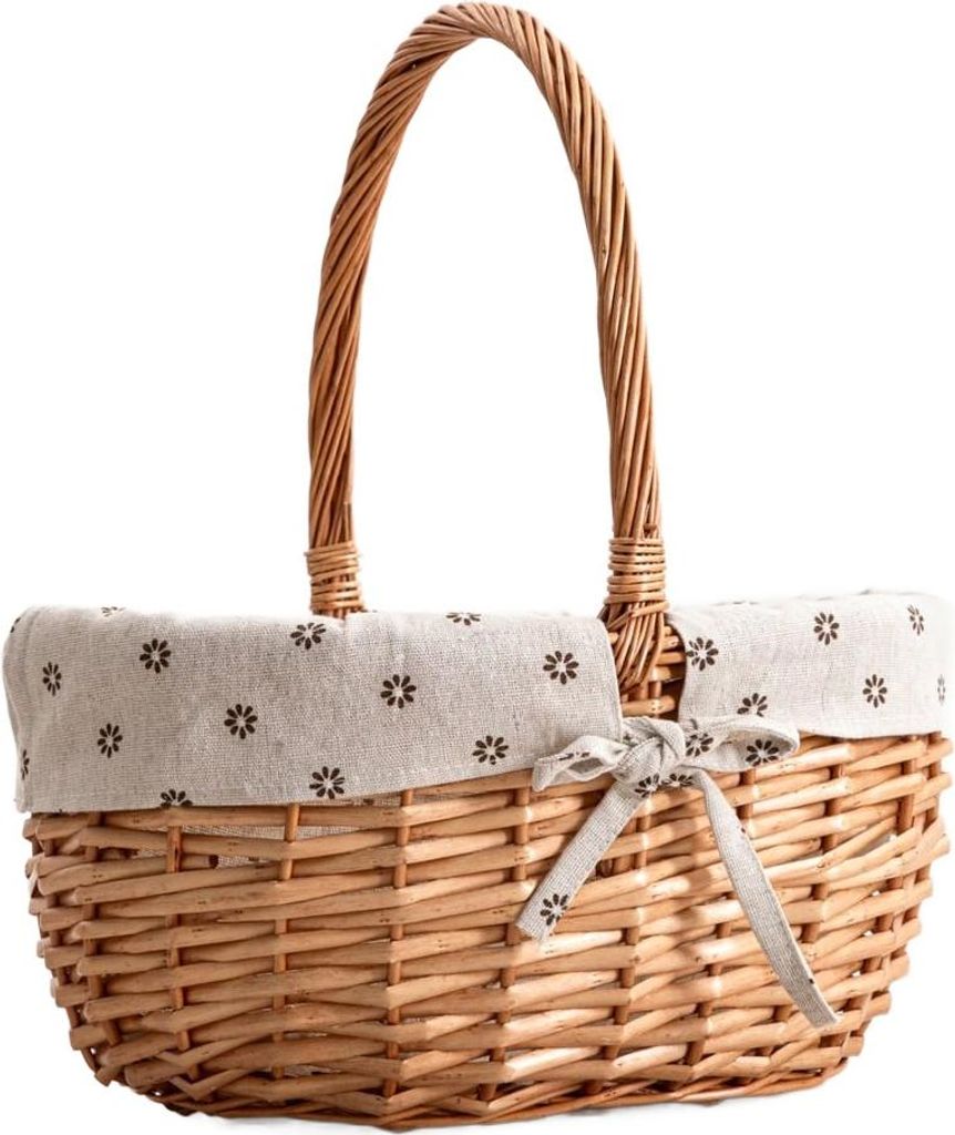 HOMLA NORSO Korb mit Henkel natur 38 cm Produktbild 