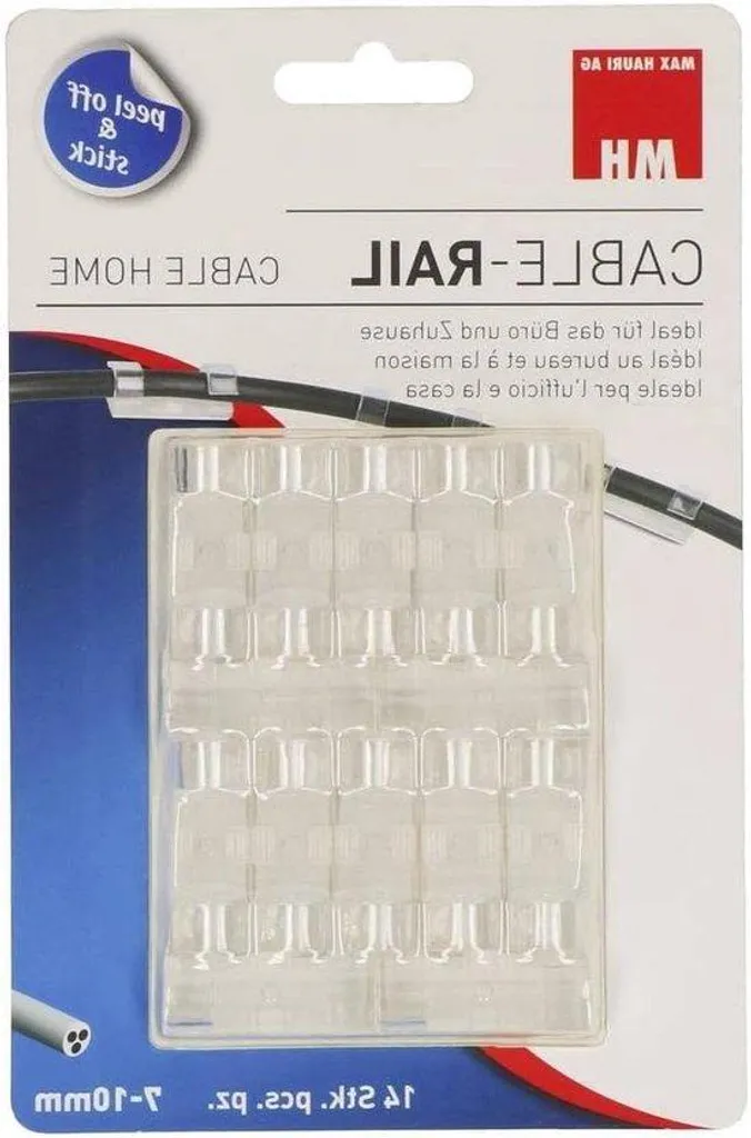 Attaches câbles robustes Ø 10 mm transparentes - Haute visibilité nulle