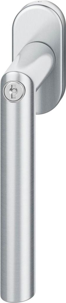 FSB Fenstergriff 34 1076 81415 abschließbar ovale Rosette, Edelstahl matt