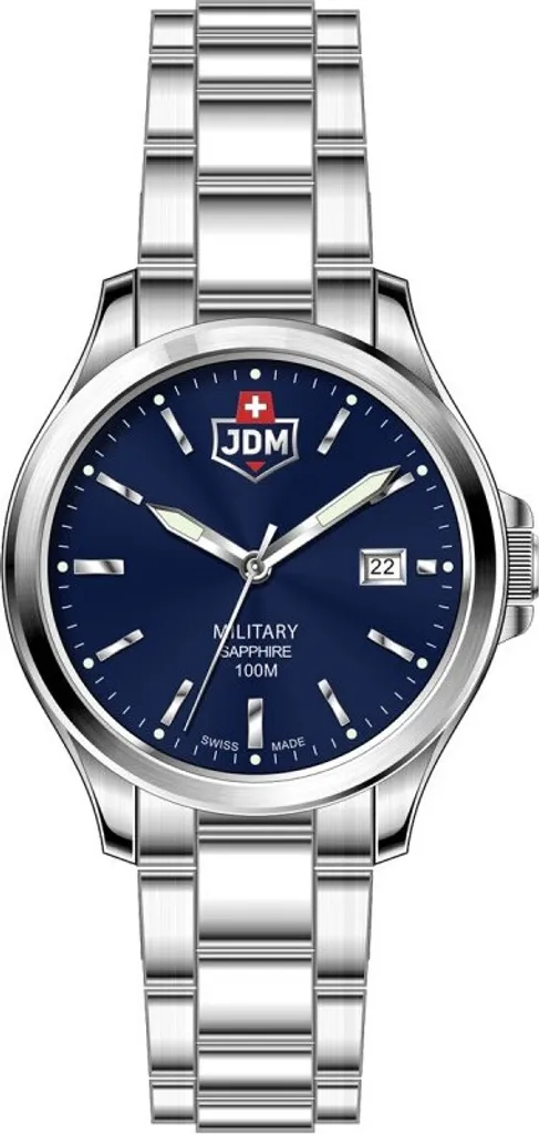 Montre quartz analogique chic JDM Military Alpha I pour femmes