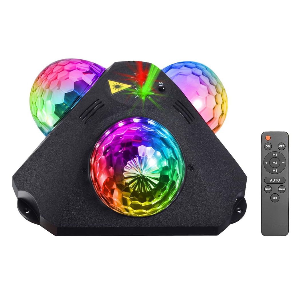 DJ-Partylicht, Discokugel-LED, soundaktiviert, für Zuhause, Club, Karaoke, Weihnachten, Halloween, Geburtstag & Hochzeit