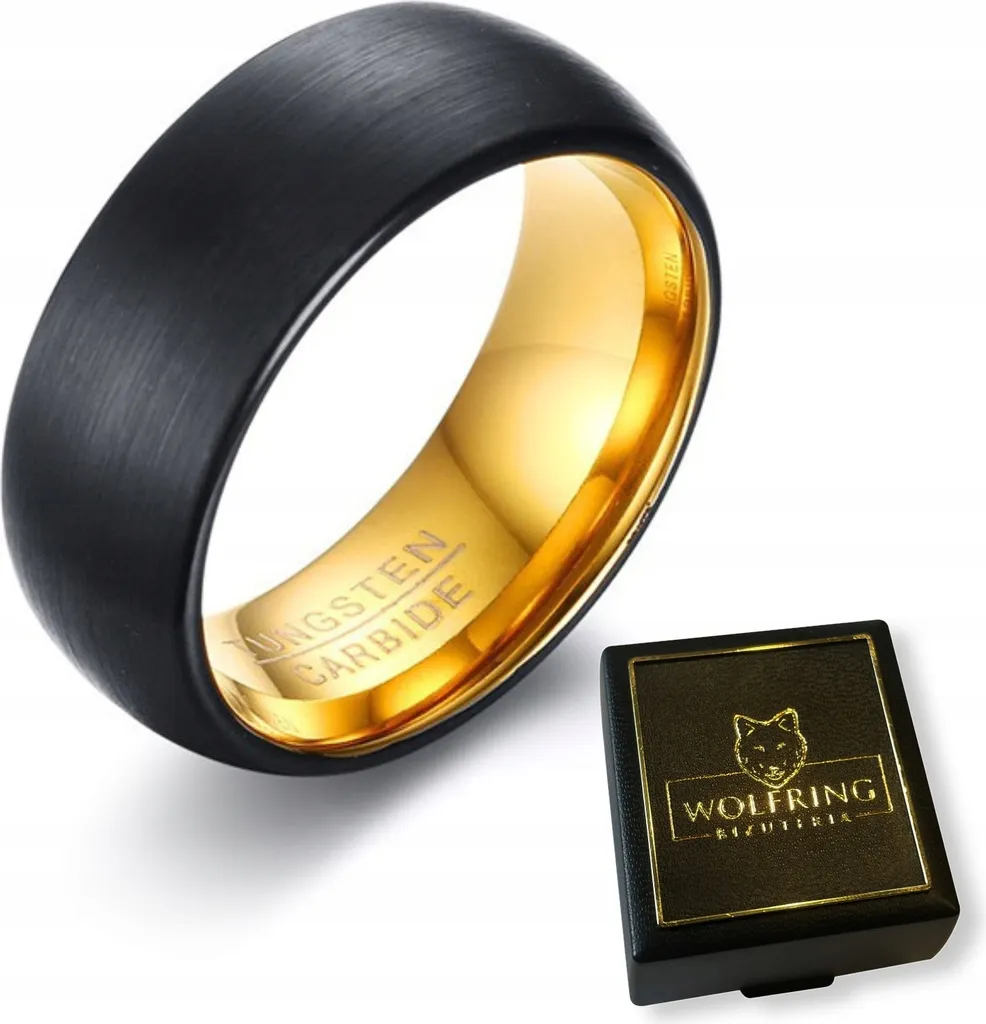WOLFRING Anello Tungsteno Uomo EU22 US10 | Gioielli Luxury Tech