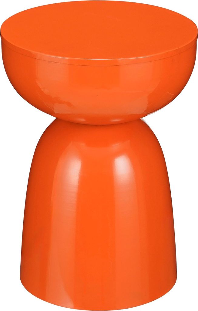 Mica Decorations Elliot Beistelltisch - H45 x Ø32 cm - Eisen - Orange