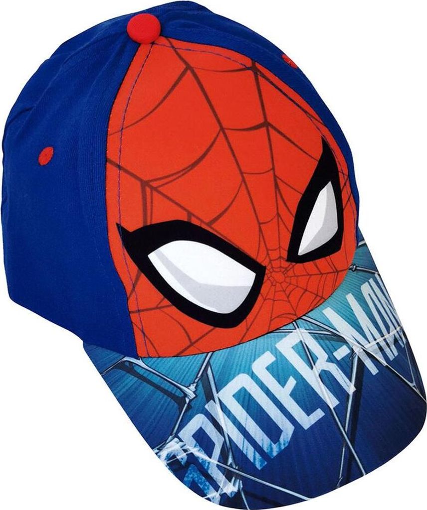 Marvel Spiderman Jungen Kappe blau Gr.51-54