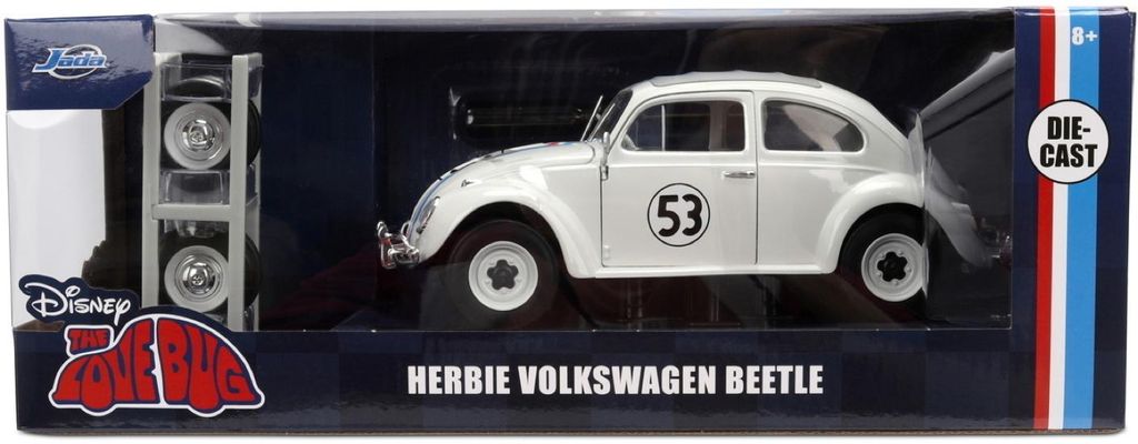 Jada Toys 9337584314R00, Volkswagen Beetle #53, biały, Zdjęcie produktu 