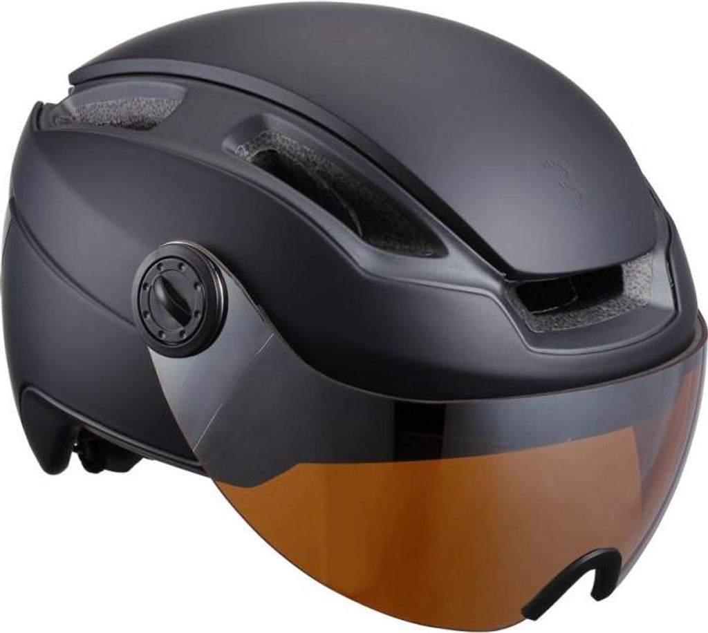 BBB Cycling Helm Indra faceshield smoke L matt schwarz - sicherer E-Bike & Ci...