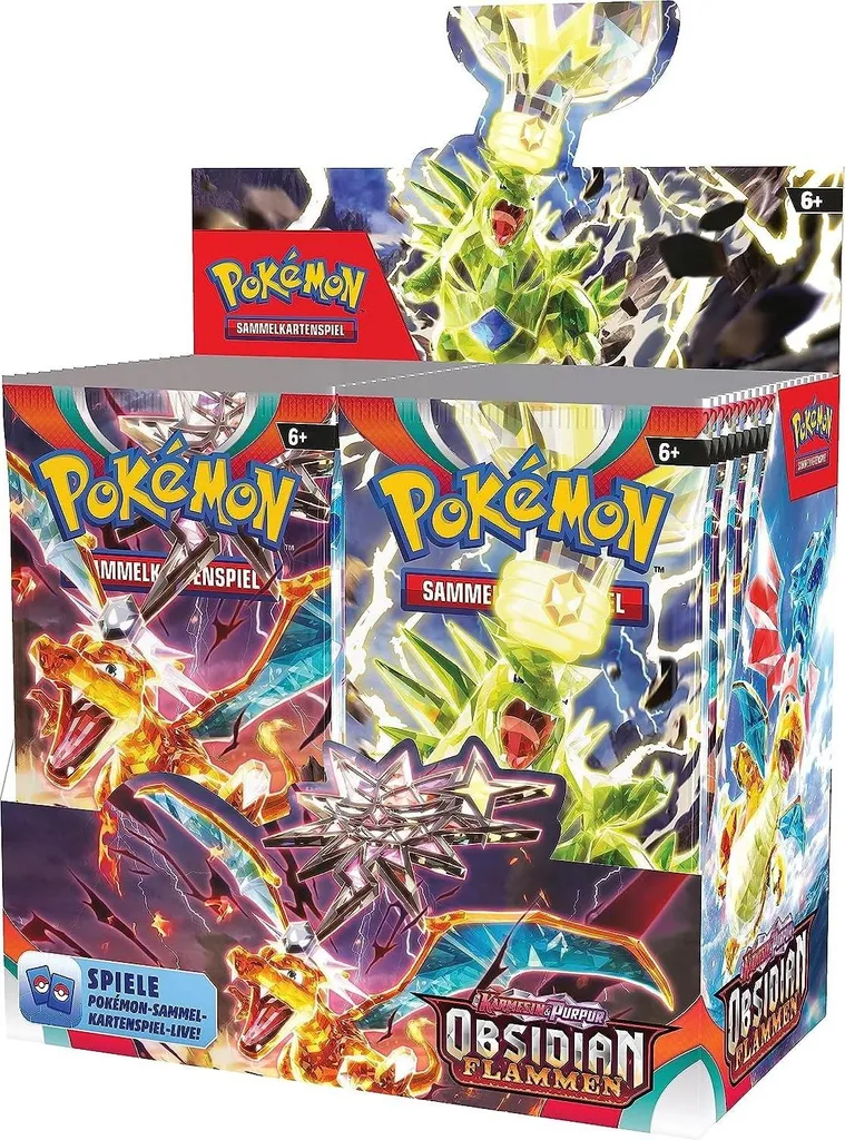 Set de 36 Boosters Pokémon Obsidian Flames SV03 - Édition Allemande